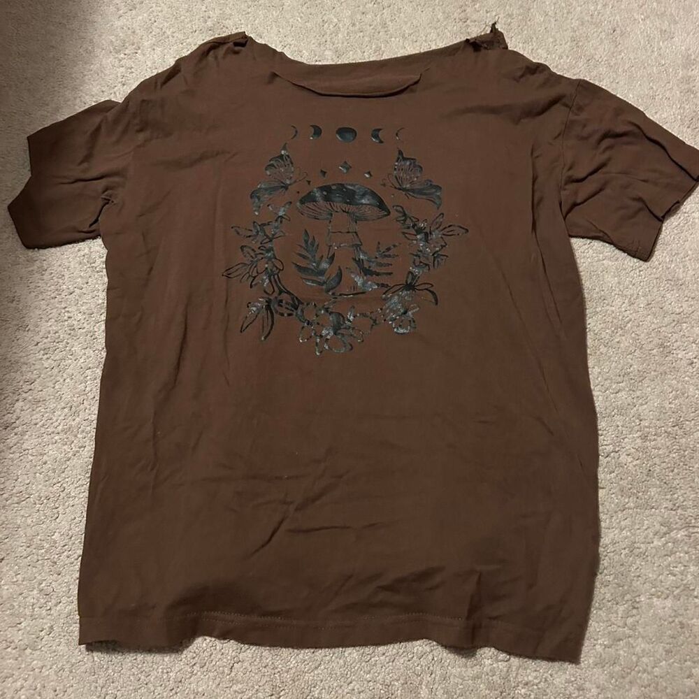 Romwe Women's Brown T-shirt